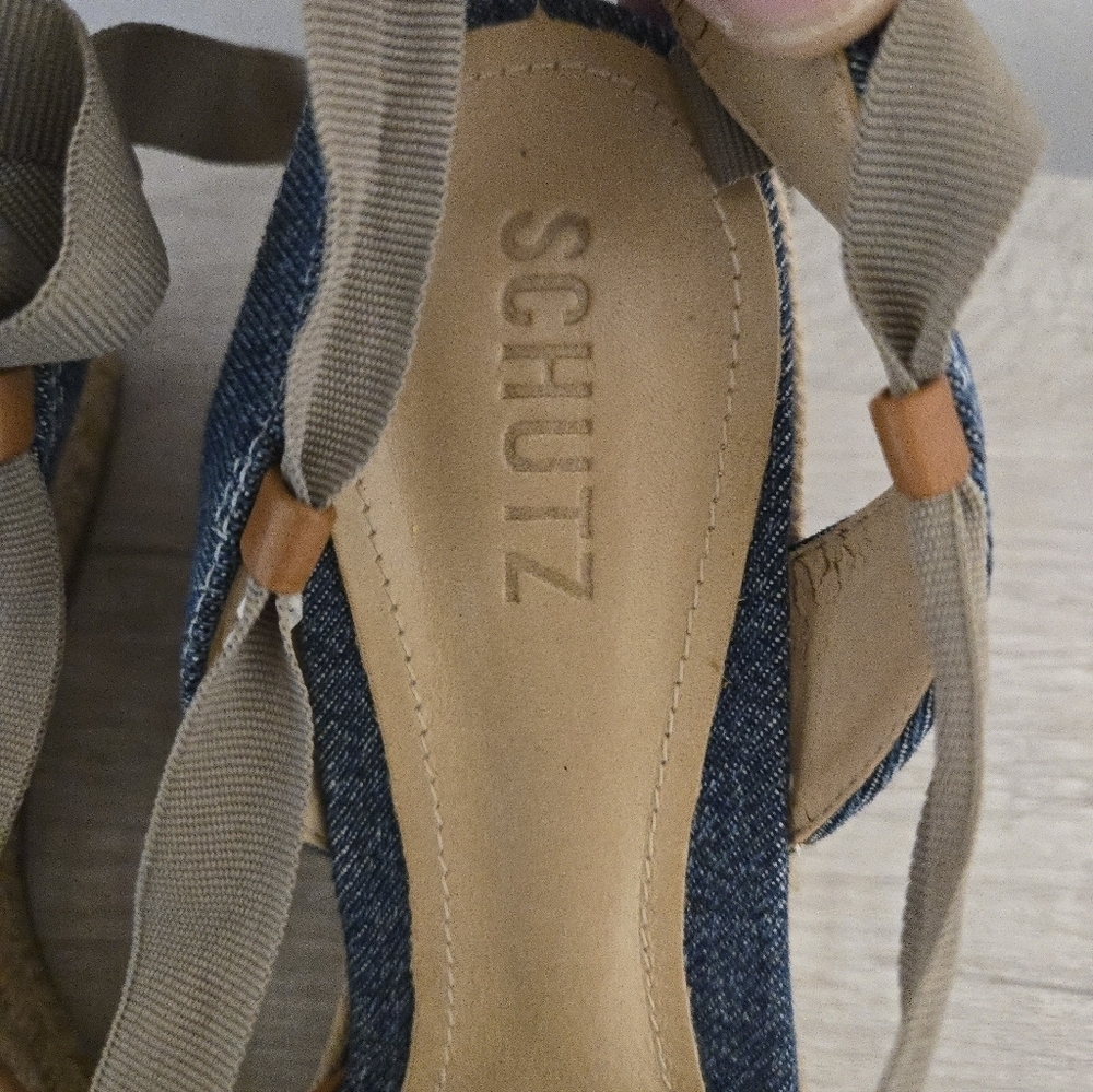 Schutz Brasilera Sandals Shoes Straps Womens Size 10 - Picture 4 of 7